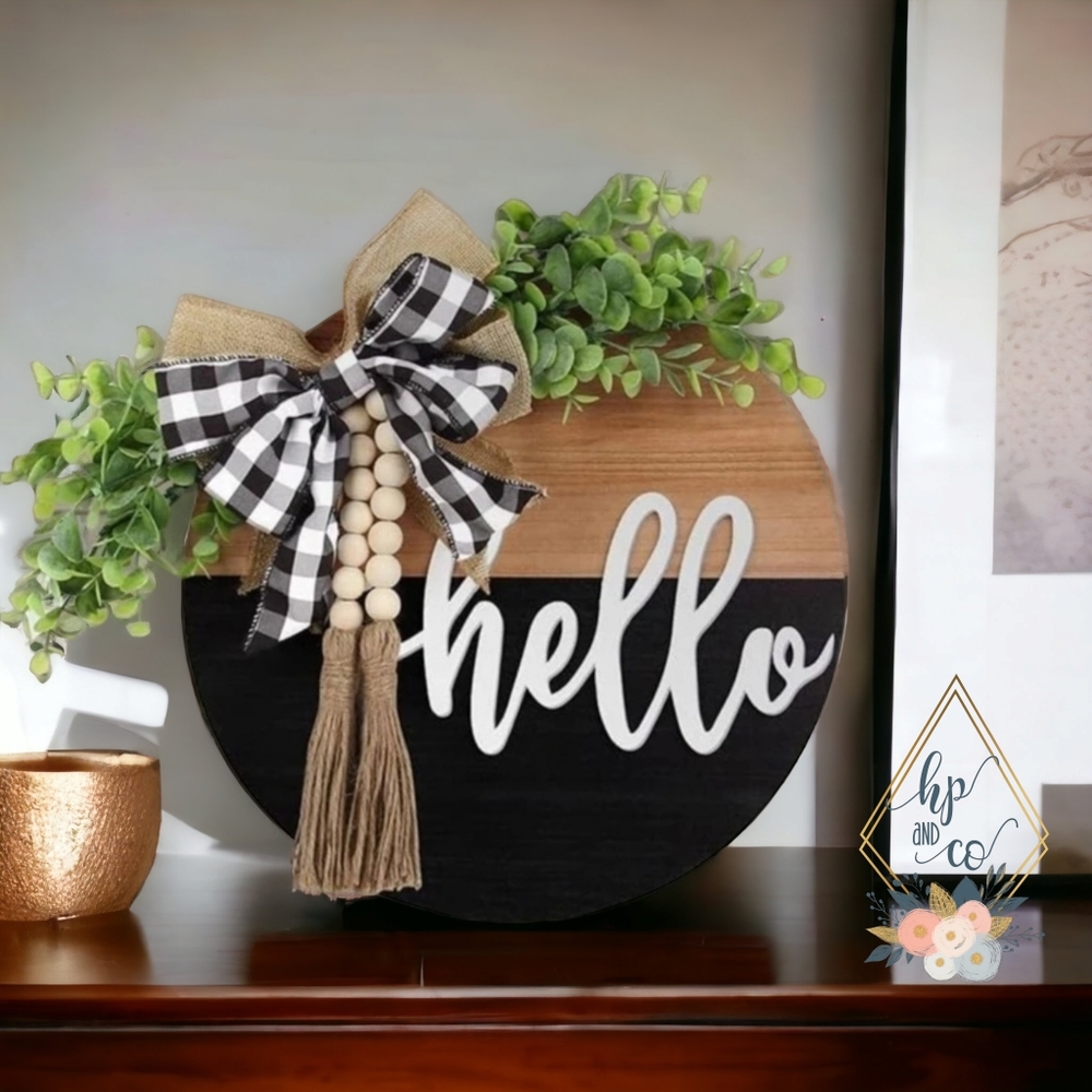 Hello Door Sign
